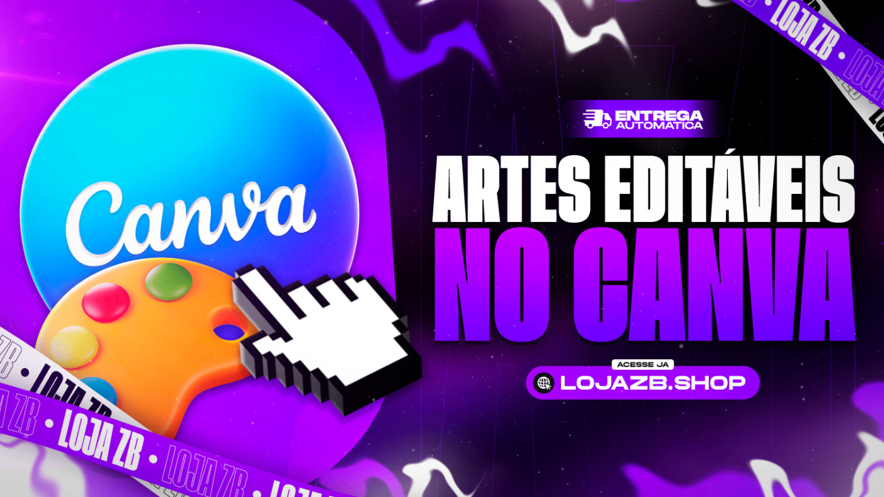 ARTES EDITÁVEIS NO CANVA